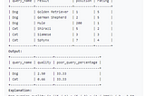 SQL MOSIAC # 1211. Queries Quality and Percentage