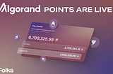 Folks Points launch on Algorand