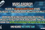 Meta MVRS AirDrop