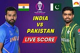 live match india vs pakistan score