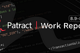 Patract Work Report #17 (9th-20th,Aug)