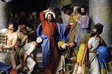 Photo of the painting Carl Bloch (1834–1890), “The Cleansing of the Temple” (photo: Public Domain)