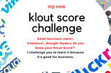 My Klout Score Challenge | Trenay Bynum