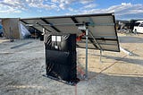 Solar panel array for Burning Man