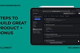 How to build a product — 9 simple steps