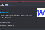 Sending Webflow Form Submissions Through to a Discord Server