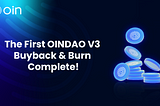 First OINDAO V3 Buyback & Burn Complete!