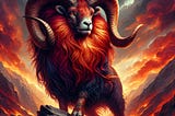 Aries zodiac sign illustration generated by DALL-E/Bing