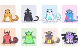 Cryptokitties — one of the first NFT projects, 2017
