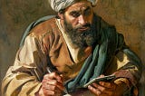 Maimonides writing his email to the President, generated by Midjourney.