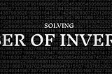 Number of Inversions