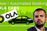 How I Automated Booking OLA CABS