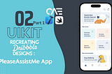 Recreate a Dribbble App Design with UIKit : PleaseAssistMe App — Part 1