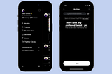 The homepage with the included “Archive” option