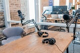 Image showing a podcast set up