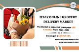 Italy Online Grocery Delivery Market Share, Upcoming Trends, Growth Strategy, Key Players…