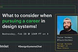 Omlet’s #DesignSystemsChat with Taylor Cashdan
