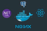 Asp.net Core + React + PostgreSql + Nginx Dockerize etme