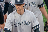 DJ LeMahieu in a Yankees uniform