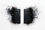 Doors closing that dissolve around the edges