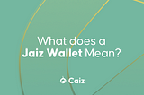 What Does It Really Mean to Have a Jaiz Wallet?