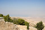 View from Mount Nebo, Jordan of The Promised Land