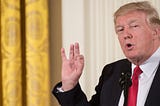 Former president Donald Trump speaking, image by Getty Images.