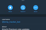 Kimchi Premium Telegram bot by a python beginner