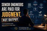 Senior Engineers Are Paid for Judgment, Not Output