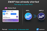 SWAP IMPL to IMPLX has already started