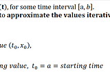 Initial Value Problems for ODE