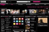 BBC iPlayer homepage in 2007