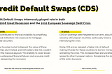 What in the world are Credit Default Swaps (CDS)?
