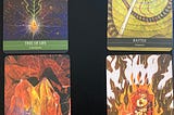 Oracle Cards Tree of life, Rattle, Crystals, Fire