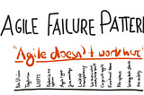 Agile Failure Patterns in Organizations