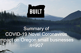 Surveying the potential impact of the COVID-19 situation on Oregon small businesses