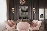 Decorating Ideas For a Gorgeous Small Hollywood Dining Room