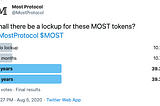 Poll Results on MOST Tokens For The Dev Team