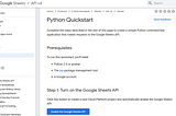 Accessing Google Sheets using Python