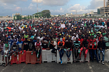 To my mind, this is an iconic Nigerian picture because some of the persons in this picture would later lose their lives in the mindless massacre that took place on the 20.10.20. This picture to me represents the calm before a storm.