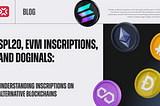 SPL20, EVM inscriptions, and Doginals: understanding inscriptions on alternative blockchains