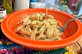 A recipe with only ingredients: vegan white pasta