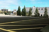 Asphalt seal coating and parking lot, driveway sealing.