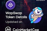 WapSwap’s WAP token is now officially on tracked listing on @CoinMarketCap