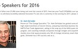 Top 25 Speakers of 2016 — Speaking.com