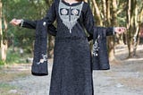 Aamayra Fashion House Black Kurti With Pant And Shawl Set For Women