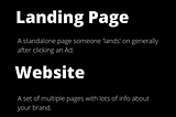 How to choose between — Landing Page or Website!