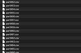 How I scanned Through 1000 CSV files in ruby to scan repeated Data.