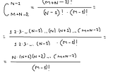 Avoid integer overflow when calculating factorials. Based on leetcode #62 Unique Paths