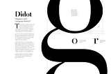 Didot Typeface Spread